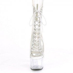 Pleaser Adore-1016C-2 Støvler Dame Clear | 48PGWLZAO