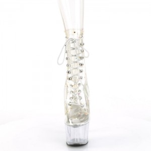 Pleaser Adore-1020C-2 Støvler Dame Clear | 20CBQLFYO