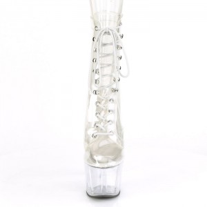 Pleaser Adore-1020C Støvler Dame Clear | 52VUYMSBE