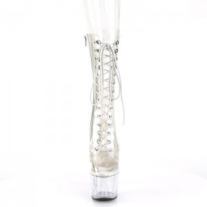 Pleaser Adore-1050C Støvler Dame Clear | 72NIUAZLT