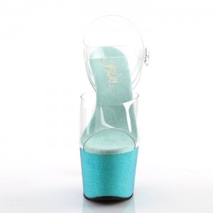 Pleaser Adore-708OMBRE Sandaler Dame Turkis | 75ATKYVZB