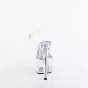 Pleaser Adore-708VL Sandaler Dame Clear | 87HUMCRYI