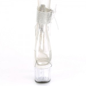 Pleaser Adore-724RS Sandaler Dame Clear | 96QHBKAXV