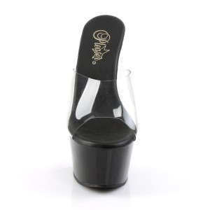 Pleaser Aspire-601 Badesandaler Dame Sort | 21SCJWBHV