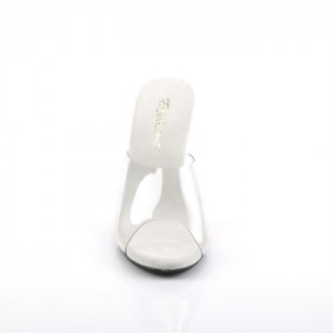 Pleaser Caress-401 Badesandaler Dame Clear | 59KAEXVZQ