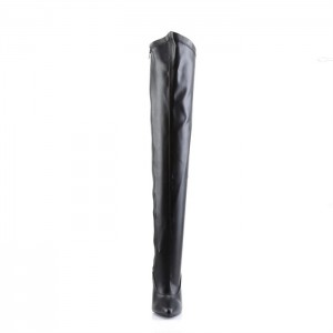 Pleaser Dagger-3060 Støvler Dame Sort | 49TODLVZK