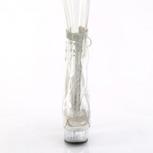 Pleaser Delight-1018C-2RS Støvler Dame Clear | 31TRUNLKZ