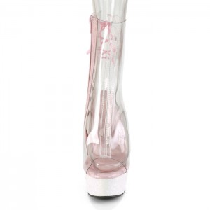 Pleaser Delight-1018C Støvler Dame Clear / Iridescent | 09TEWDLIY