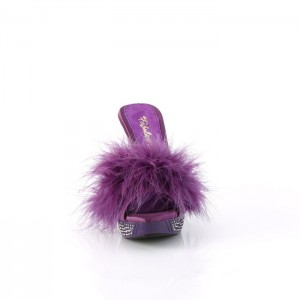 Pleaser Elegant-401F Badesandaler Dame Lilla | 60NVHGWKJ