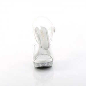 Pleaser Elegant-408ABRS Sandaler Dame Clear | 34TYNIEMC