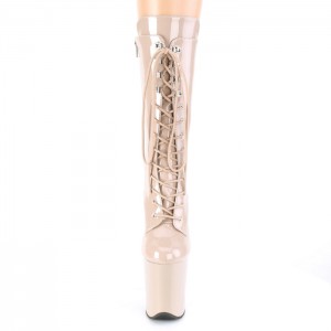 Pleaser Flamingo-1050 Støvler Dame Beige | 76EYHMXJD