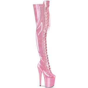 Pleaser Flamingo-3020GP Støvler Dame Lyserød | 02QCNAMPX