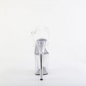 Pleaser Flamingo-808VL Sandaler Dame Clear | 73XUOIDBG