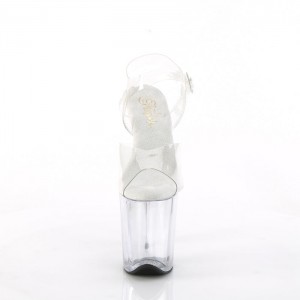 Pleaser Flamingo-808 Sandaler Dame Clear | 79CDLNWQB