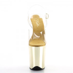 Pleaser Flamingo-808 Sandaler Dame Guld | 39MHAIRZN