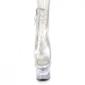 Pleaser Flashdance-1018C-7 Støvler Dame Clear | 79PYKIJGB