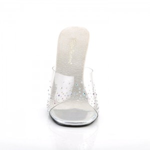 Pleaser Gala-01SD Badesandaler Dame Clear | 63WVZXTEK