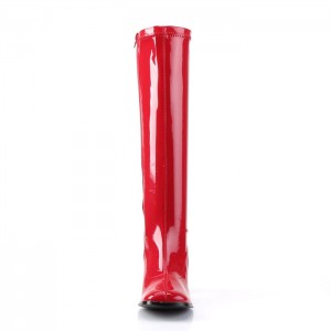 Pleaser Gogo-300 Støvler Dame Rød | 24LBFYRKI