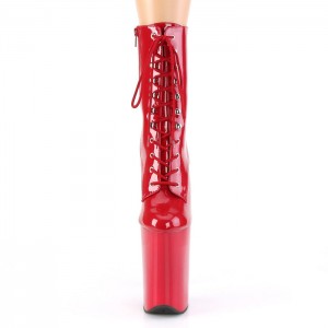 Pleaser Infinity-1020 Støvler Dame Rød | 85CZNTBPJ