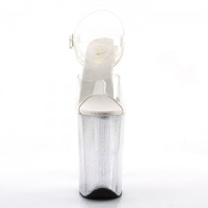 Pleaser Infinity-908MG Sandaler Dame Clear | 49SZXRYMQ