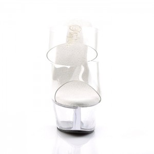 Pleaser Kiss-202 Badesandaler Dame Clear | 75IMLOJHR