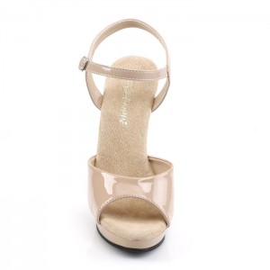 Pleaser Lip-109 Sandaler Dame Beige | 37AJDFMUS