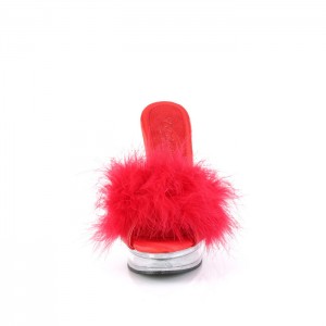 Pleaser Majesty-501F-8 Badesandaler Dame Rød | 82OIGNEYD