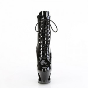 Pleaser Moon-1020SK T-Straps Dame Sort | 96GVWFDOU