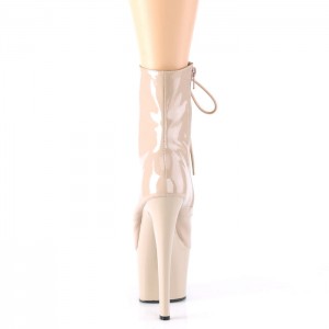 Pleaser Sky-1020 Støvler Dame Beige | 30CVBMWJN