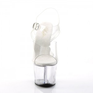 Pleaser Sky-308 Sandaler Dame Clear | 27ANXDTJB