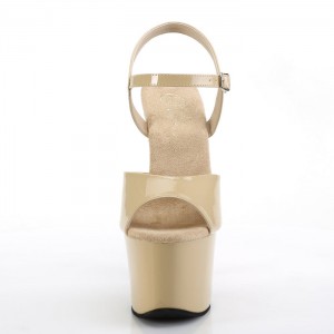 Pleaser Sky-309 Sandaler Dame Beige | 45ESDRWPJ