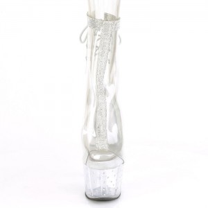 Pleaser Stardust-1018C-2RS Støvler Dame Clear | 52NIEQBRD