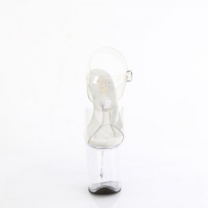 Pleaser Treasure-808FLA Sandaler Dame Clear | 53PBRKUJW