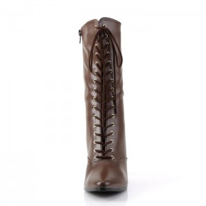 Pleaser Victorian-120 Støvler Dame Brune | 81FHJDQLW