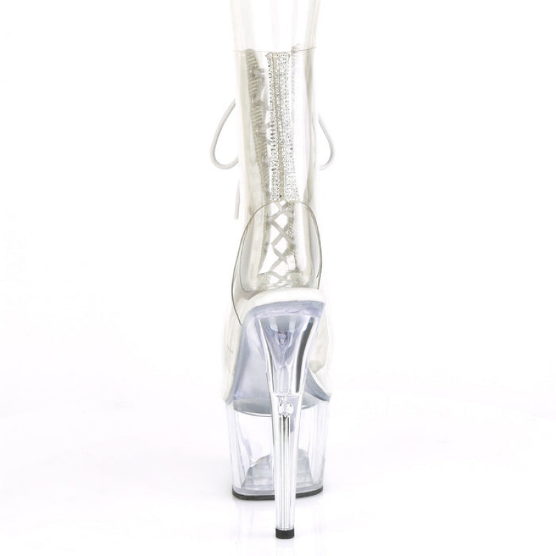 Pleaser Adore-1016C-2 Støvler Dame Clear | 48PGWLZAO