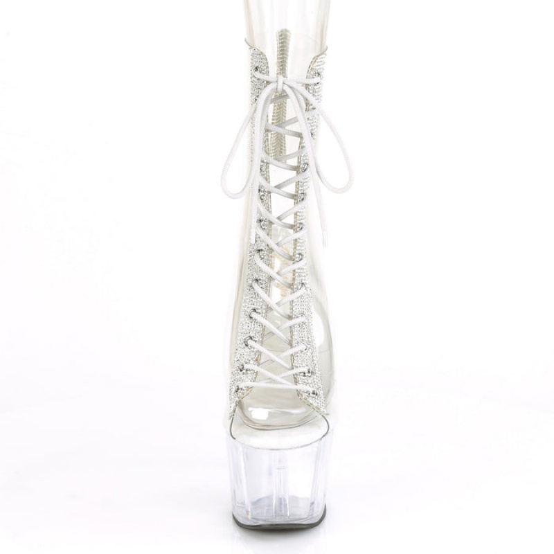 Pleaser Adore-1016C-2 Støvler Dame Clear | 48PGWLZAO