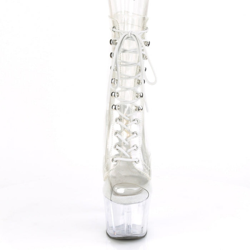 Pleaser Adore-1021C Støvler Dame Clear | 90GQIMLOH