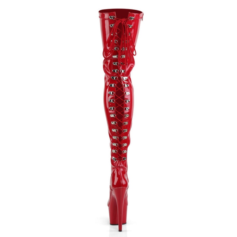 Pleaser Adore-3063 Støvler Dame Rød | 61NUEBMKR