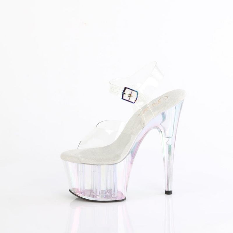 Pleaser Adore-708HT Sandaler Dame Clear | 75OMACBRL