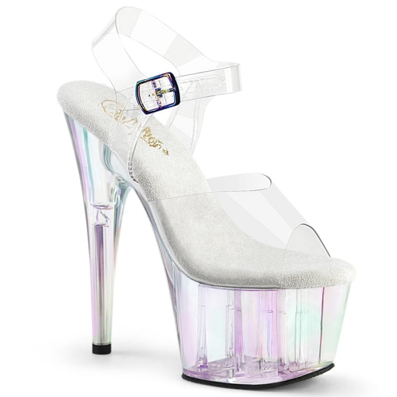 Pleaser Adore-708HT Sandaler Dame Clear | 75OMACBRL