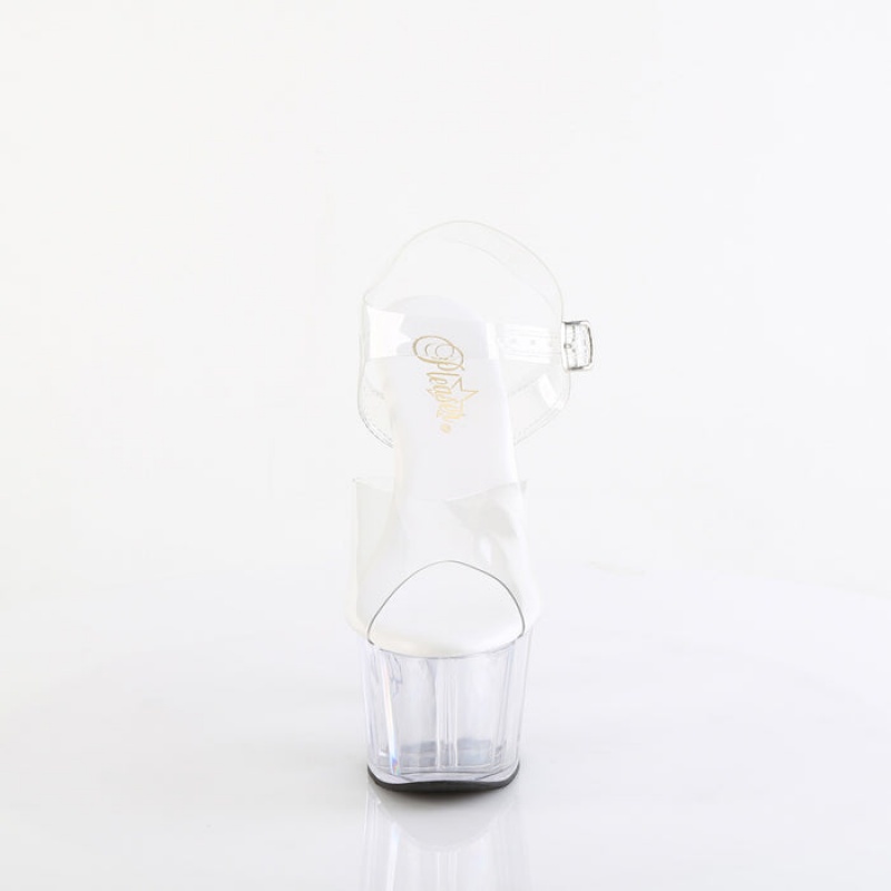 Pleaser Adore-708VL Sandaler Dame Clear | 87HUMCRYI