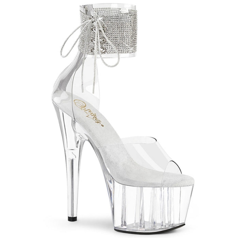 Pleaser Adore-724RS Sandaler Dame Clear | 96QHBKAXV