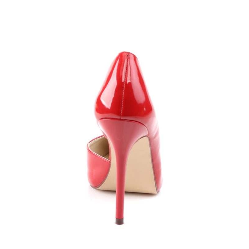 Pleaser Amuse-22 D'Orsay Dame Rød | 26PHNZGUE