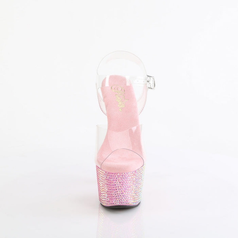 Pleaser Bejeweled-708RRS Sandaler Dame Lyserød | 87TPWBAKL