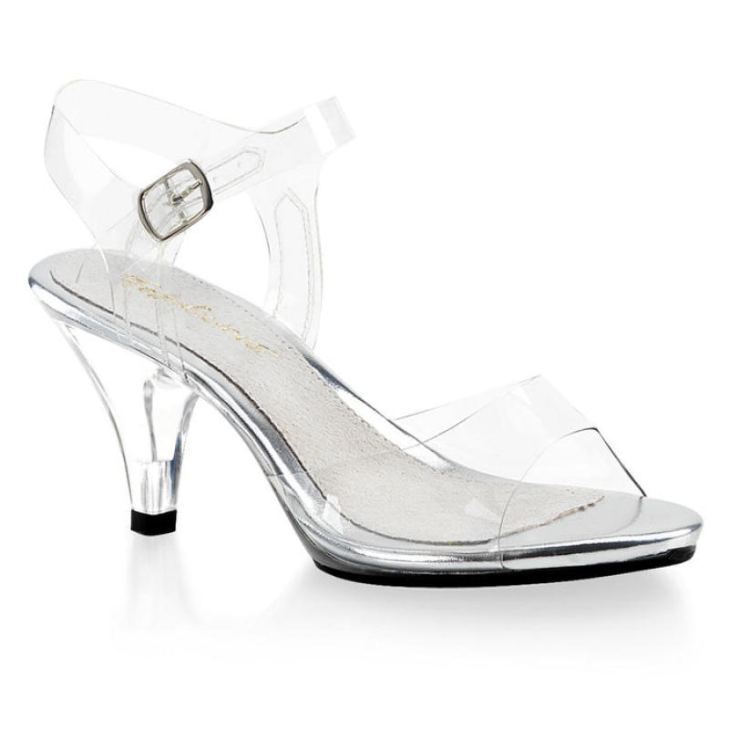 Pleaser Belle-308 Sandaler Dame Clear | 53SQOGWKI