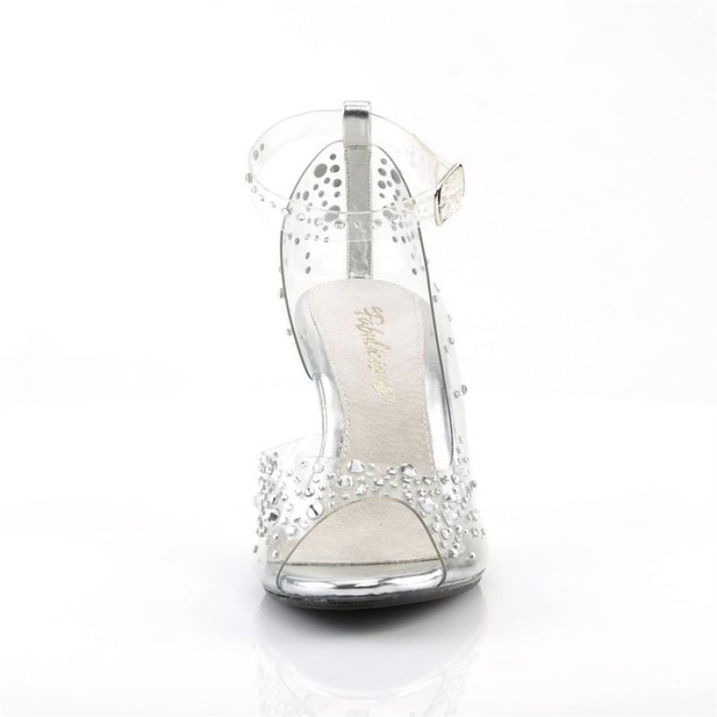 Pleaser Belle-330RS Sandaler Dame Clear | 10ASEFYHW