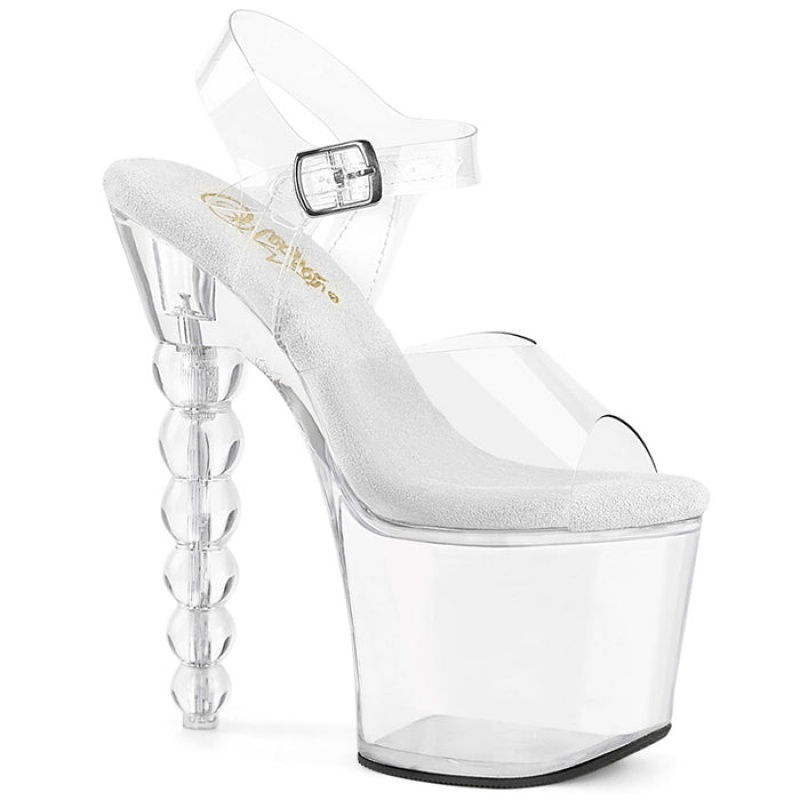 Pleaser Bliss-708 Sandaler Dame Clear | 80TWESVCJ