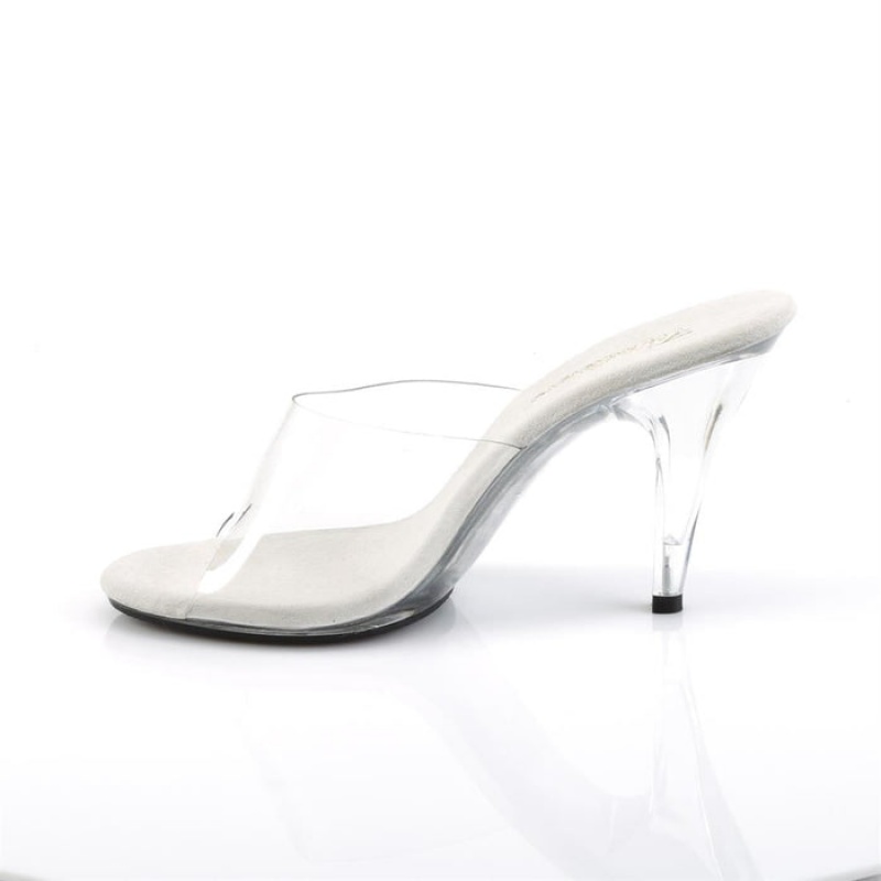 Pleaser Caress-401 Badesandaler Dame Clear | 59KAEXVZQ