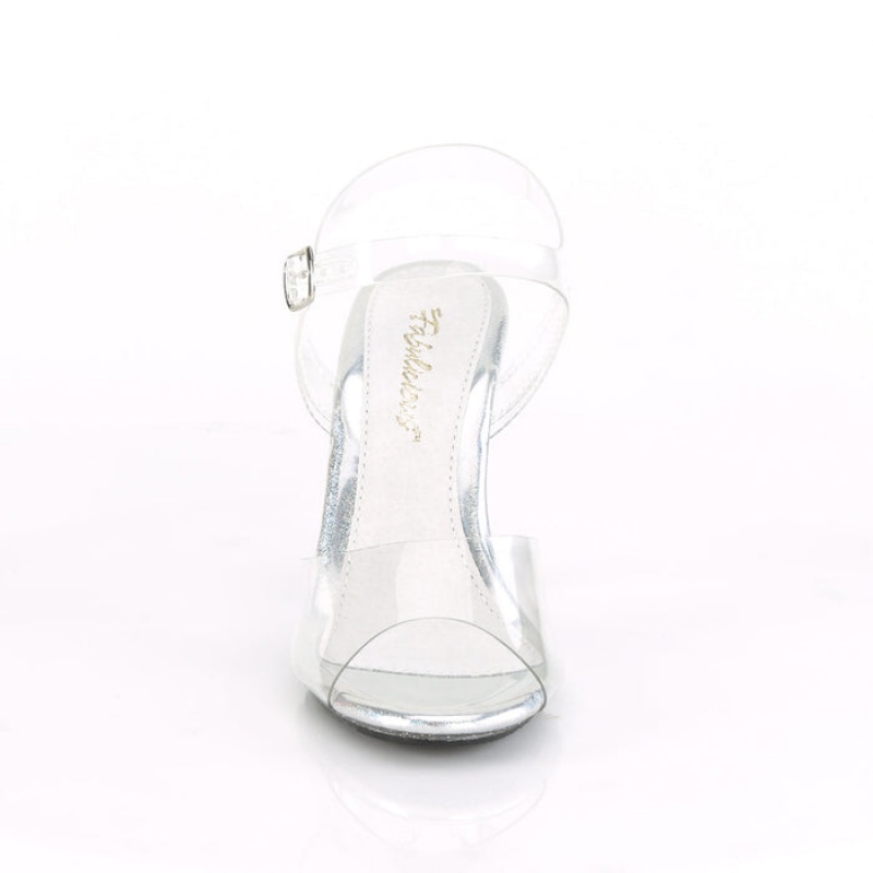 Pleaser Caress-408MG Sandaler Dame Clear | 01TLRVIED