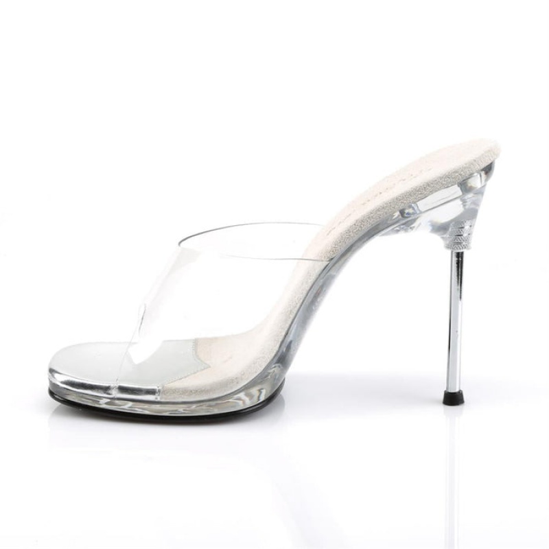 Pleaser Chic-01 Sandaler Dame Clear | 46GHSVDBK